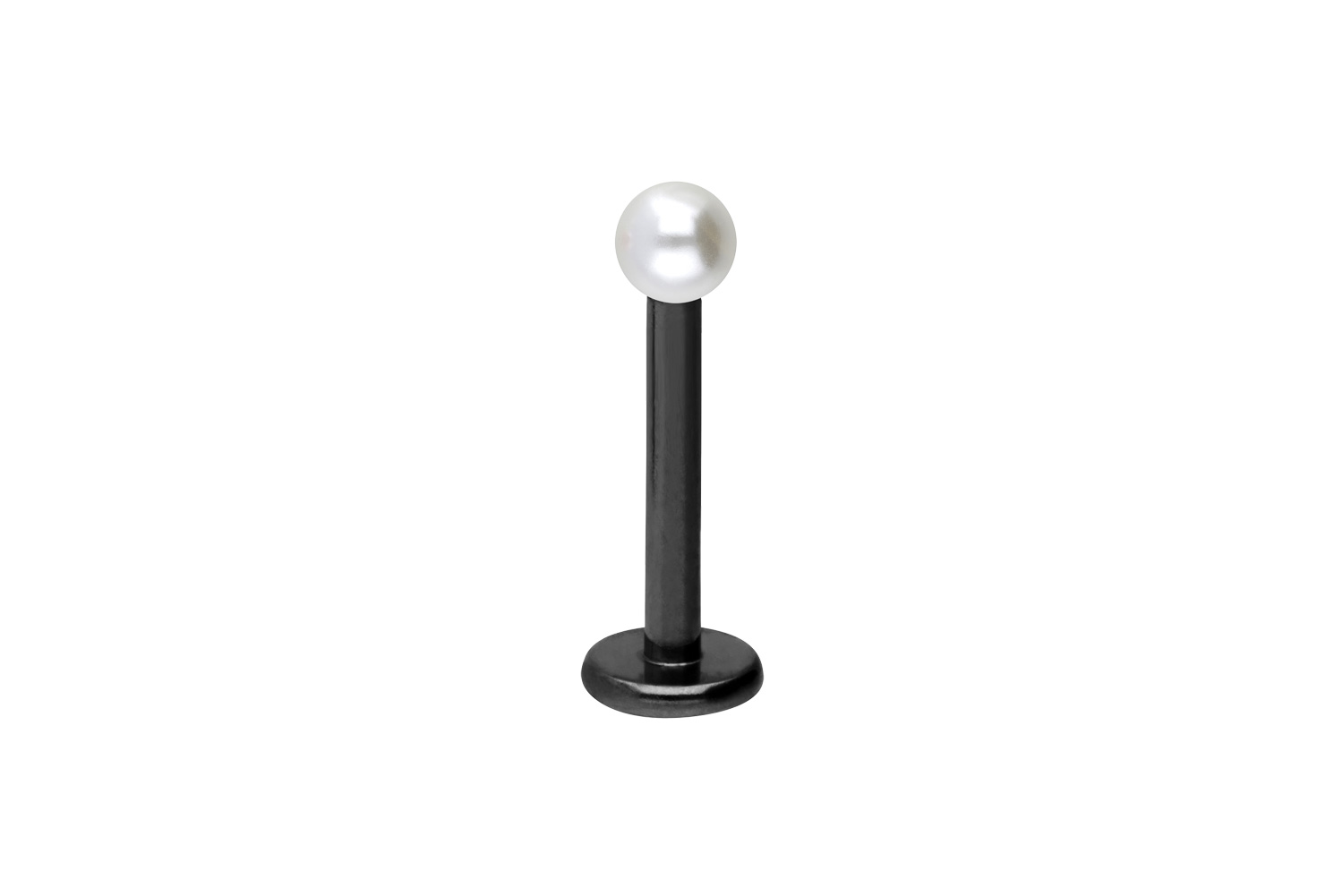 Titan Labret Piercing SYNTHETISCHE PERLE